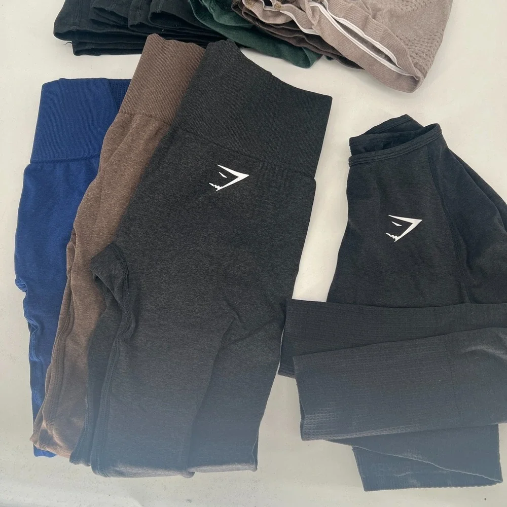 Gymshark Bundle Womens XS/S Workout Sports Bra Shorts Legging 15 Pieces